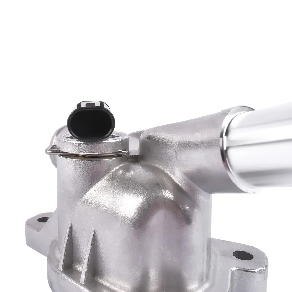 Bisenya Flangia del refrigerante con sensore tubo dell'acqua alluminio compatibile con Adam Corsa E D Astra J Meriva B 25192985 1338022