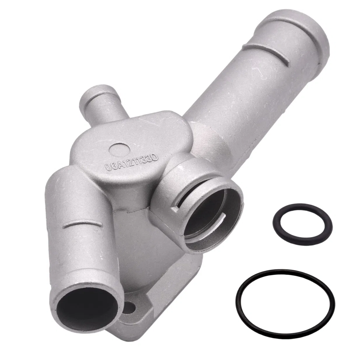 Nuova lega di alluminio radiatore termostato alloggiamento tubo refrigerante flangia per VW T5 per Jetta per Bora POLO Golf Maggiolino Skoda Fabia octavia A3 Seat LEON IBIZA CORDOBA 06A121132