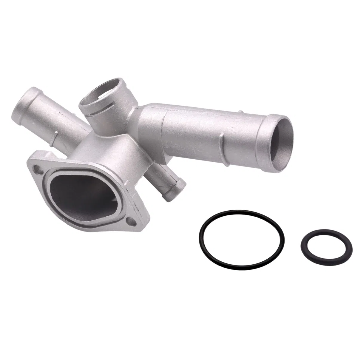 Nuova lega di alluminio radiatore termostato alloggiamento tubo refrigerante flangia per VW T5 per Jetta per Bora POLO Golf Maggiolino Skoda Fabia octavia A3 Seat LEON IBIZA CORDOBA 06A121132