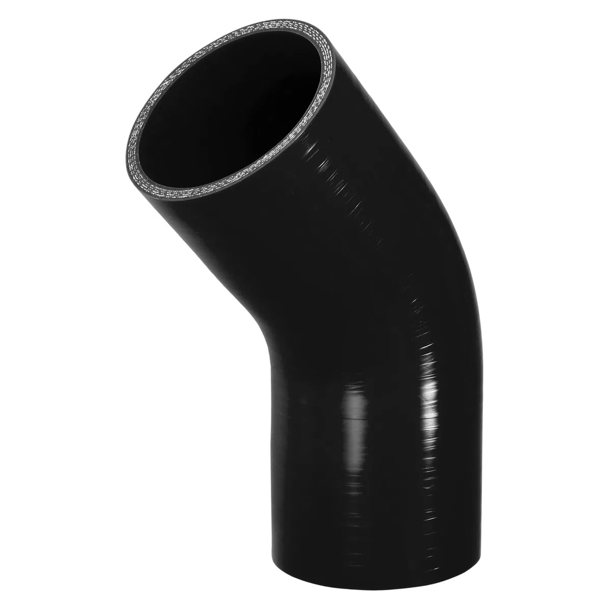 X AUTOHAUX 1 pz 70 mm 7 cm ID 102 mm 4 "Lunghezza 45 gradi Nero Auto Silicone Tubo Refrigerante Tubo Universale