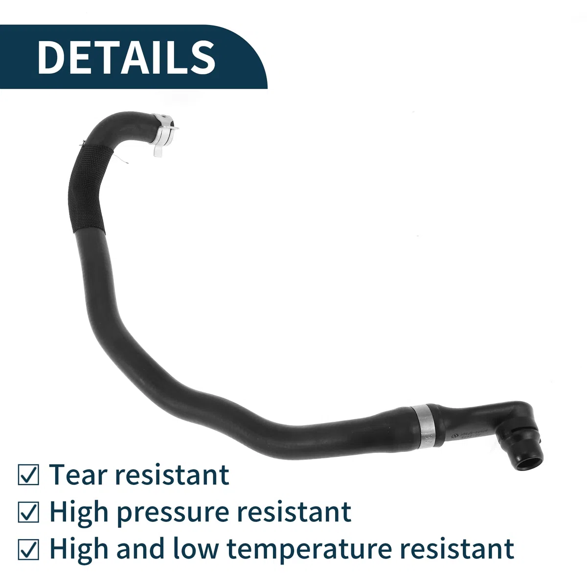 Tubo Flessibile Riscaldatore HVAC per Mercedes-Benz E250 2014-2016 GLK250 2013-2015 No.A2048307496/A2048306696/A2128303200 Tubo Flessibile Radiatore Nero 1 Pz