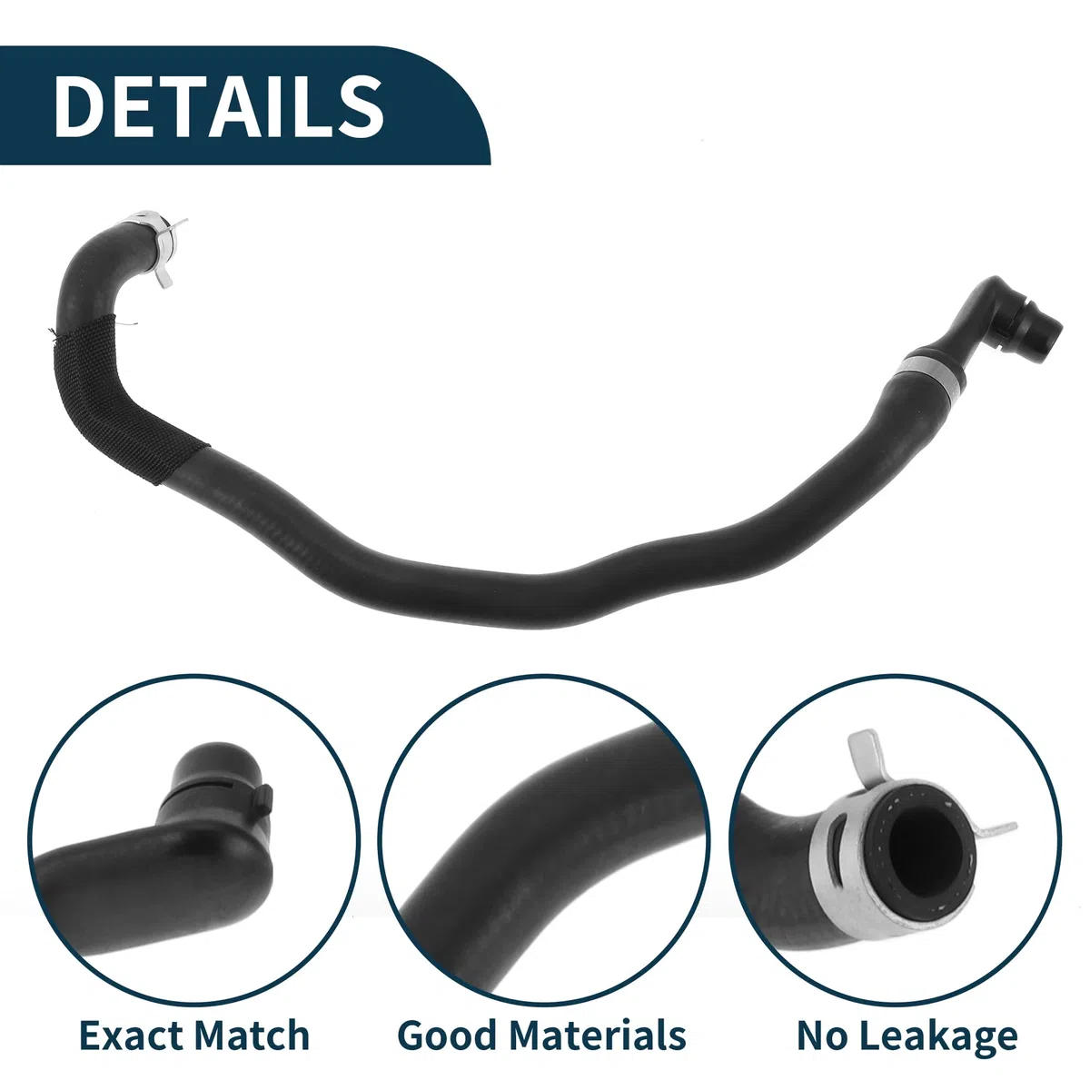 Tubo Flessibile Riscaldatore HVAC per Mercedes-Benz E250 2014-2016 GLK250 2013-2015 No.A2048307496/A2048306696/A2128303200 Tubo Flessibile Radiatore Nero 1 Pz