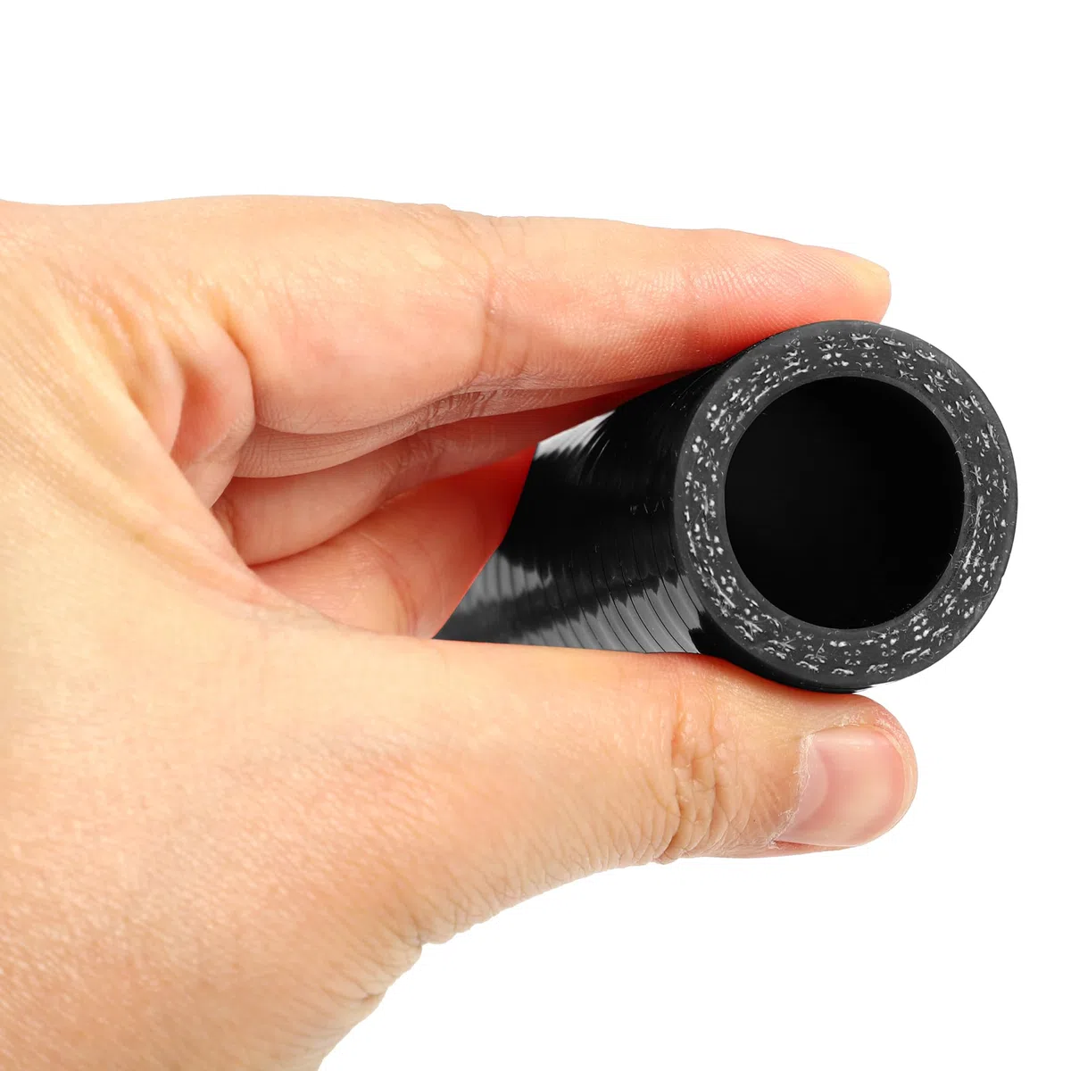 A ABSOPRO Universale 25mm 0.98" Accoppiatore Auto ID 90 Gradi Silicone Tubo Flessibile Nero
