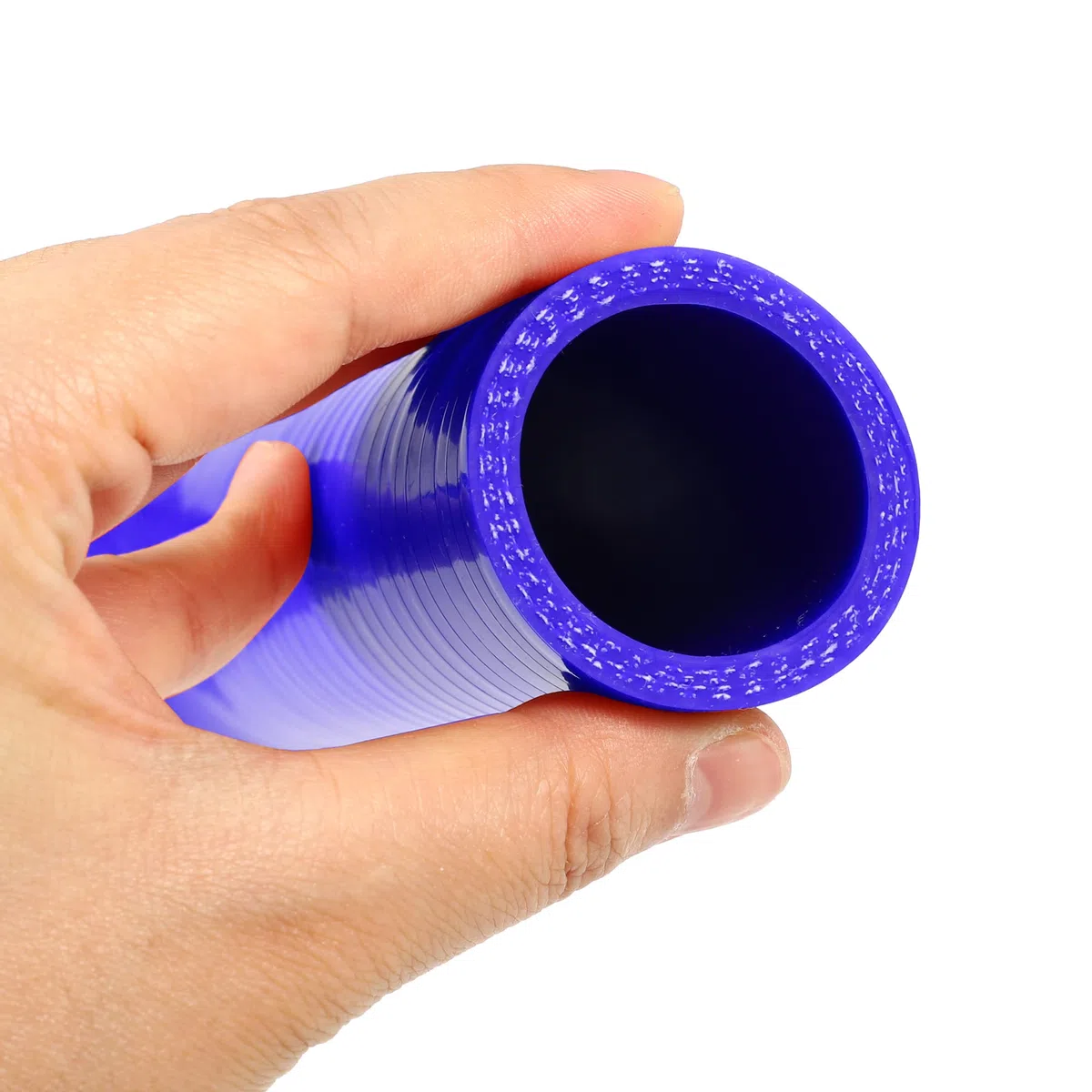 A ABSOPRO Universale 32mm 1.26" Accoppiatore Auto ID 90 Gradi Silicone Tubo Flessibile Blu